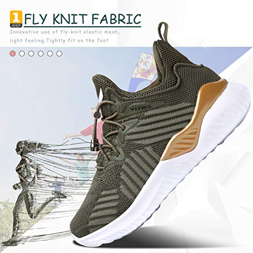 Boy Shoes Athletic Girls Sneakers Kids Running Sport Shoes Lightweight Breathable Little Kid Size 2.5 #TOP1
