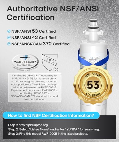 Image of ICEPURE PLUS ADQ36006101 NSF /ANSI 53 & 42 Certified Water Filter,3PACK | Remove Lead, Replacement for LG LT700P, Kenmore Elite 9690,469690,CLCH106,ADQ36006102,FML-3,RWF1200A,LFXS30766S,LFXS24623S