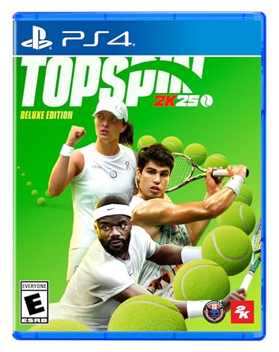 TopSpin 2K25 Deluxe Edition import US avec bonus de jeu exclusifs sur PS4