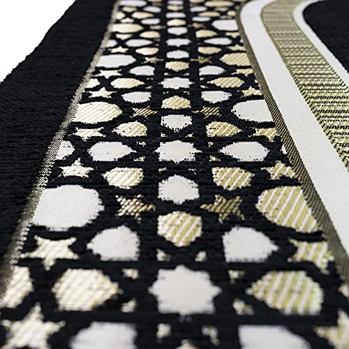 Modefa Turkish Islamic Prayer Mat - Thin Woven Chenille Sajjadah - Intricate ...
