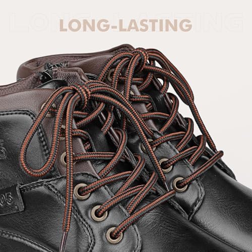 Image of Stepace 2 Pairs Round Heavy Duty Boot Laces for Hiking and Work Boots