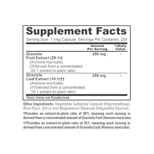 NusaPure Graviola 500mg Veggie Capsules