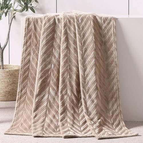Whale Flotilla Manta Chevron 130 x 150 cm Beige