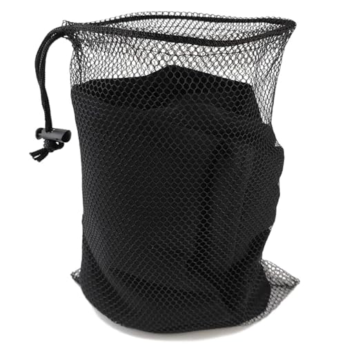 10PCS 8x12inch Black Nylon Mesh Drawstring Bags with Closing Drawstring Locks Multi Purpose Organiser for Storing Small Ball/Socks/Clothing/Diving Equipment2