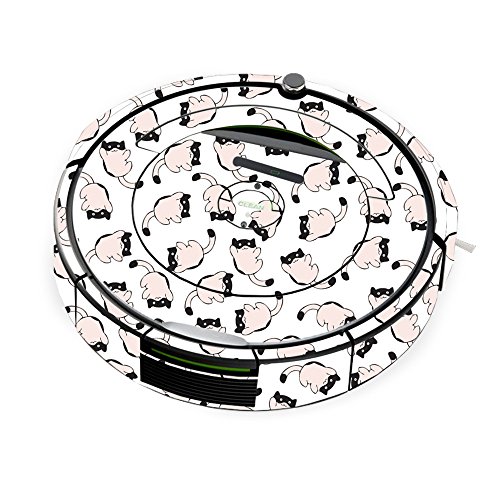 Image of MightySkins Skin Compatible with iRobot Roomba 690 Robot Vacuum - Raining Cats | Protective, Durable, and Unique Vinyl Decal wrap Cover | Easy to Apply, Remove, and Change Styles | Made in The USA