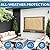 Outdoor TV Cover 60-65 inch - WITH FRONT FLAP - Weatherproof, Waterproof protection, Soft Interior, With Bottom cover - Beige