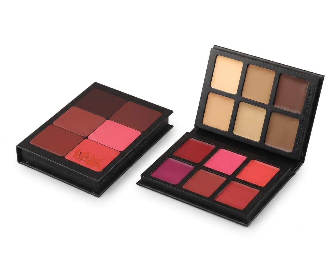 Professional 6-Color Lip & Contour Palette Makeup Set | Creamy & Pigmented, Face & Lip Use, Multi-Use Beauty Kit, Contour Shades, Compact Design-image-22