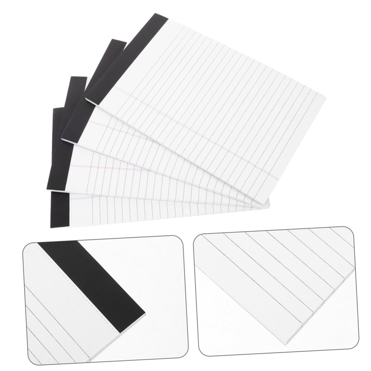 Notizblock A5 Abreißbar Breit Liniertes Papier Taschengröße 8 Stück für Büro und Verwaltung Notizbuch Ideenbuch
