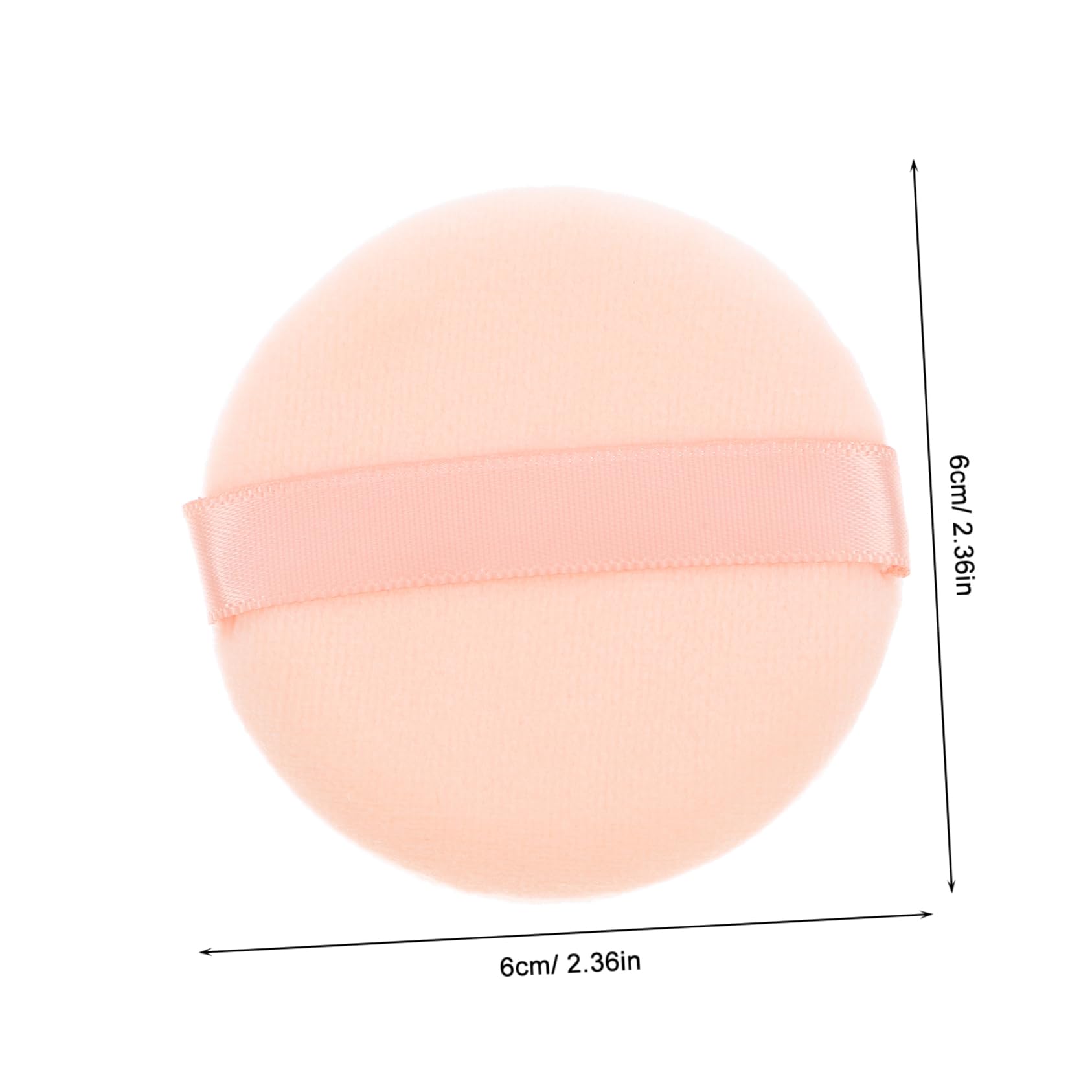 FOMIYES Velvet Makeup Puff Set 16pcs Round Face Puff Brush Soft Cotton Applicator Beauty Tools Kit