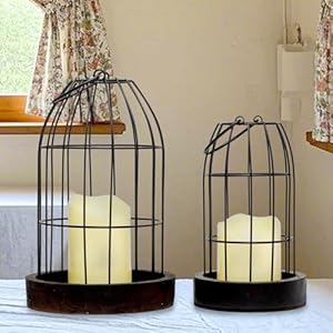 PHOSPHOR Farmhouse Decor Candle Lanterns Set of 2 Rustic Home Decorative Lanterns for Dining Room, Lanterns Decorative Indoor and Lanterns Decorative Outdoor PHOSPHOR Farmhouse Decor Candle Lanterns Set of 2 Rustic Home Decorative Lanterns for Dining Room Lanterns Decorative Indoor and Lanterns Decorative Outdoor