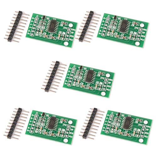 ARCELI Capteur de Pesage 5 Pcs HX711 Capteur de Pression de Module de précision A/N bi-Canal 24 Bits Cover