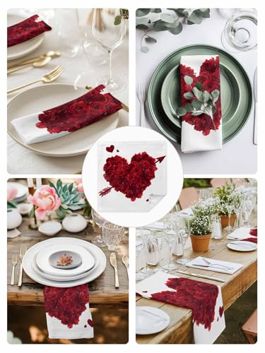 Servilletas de tela Rose Love set x4 50.5x50.5 cm miniatura 6