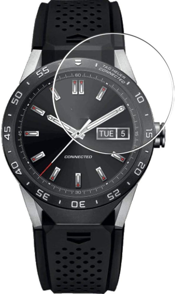 [3 Pack] Synvy Screen Protector Film, compatible with TagHEUER Connected 46 46mm Guard Skin [ Not Tempered Glass Protectors ]