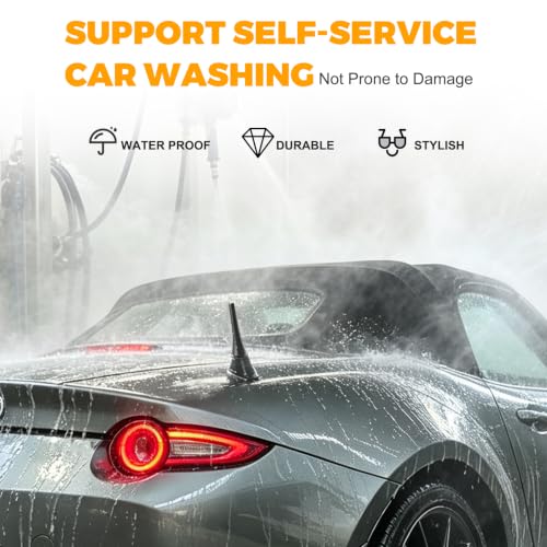 Image of 3.8 Inch Short Antennas for Mazda MX-5 Miata 2006-2026 | Antenna Replacement Car Wash-Proof Radio Antenna Truck Antenna Mazda MX-5 Miata Accessories