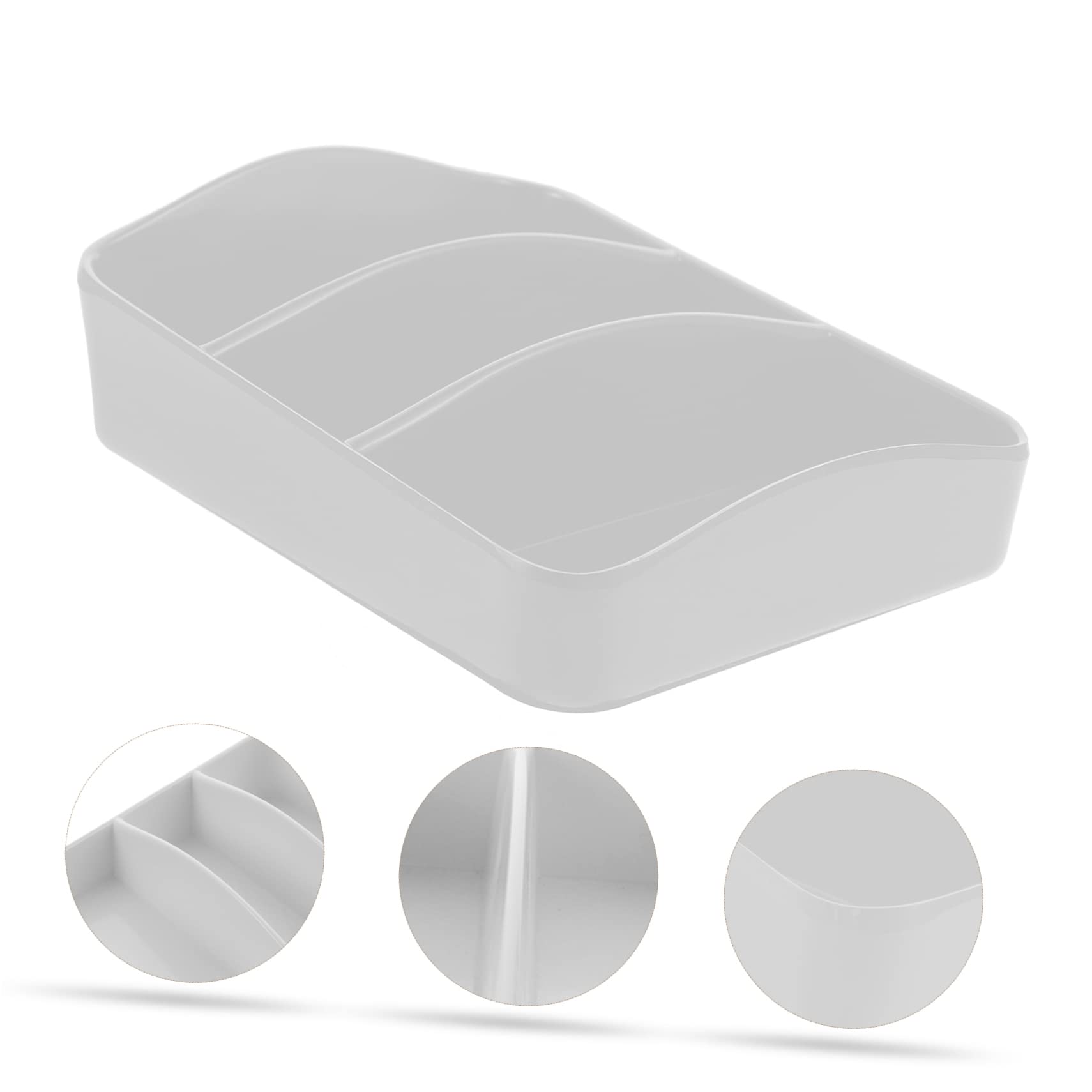 FUNOMOCYA Tea Bag Organizer Box Multi Grid Plastic Storage Holder for Sugar Snacks and Coffee Bags for Home Hotel and Restaurant Use Easy Access and Smooth Edges