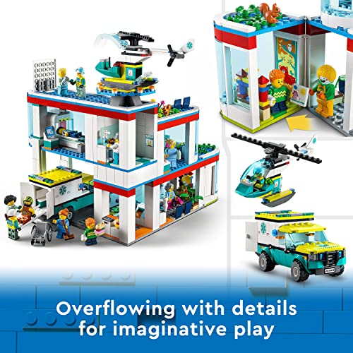LEGO City Hospital 60330 Building Kit (816 Pcs),Multicolor