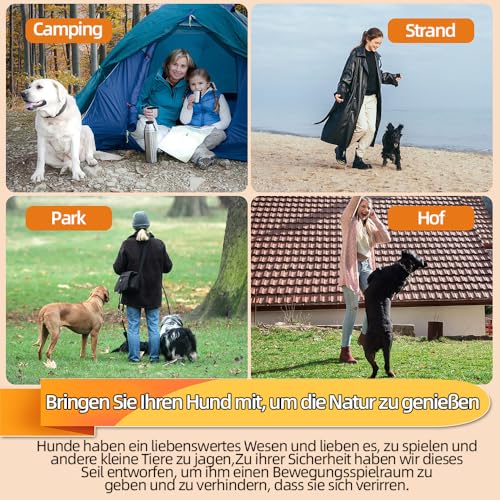 Mi Metty Tie-Out Leinen für Hunde,3m Kausichere Hundeleinen,Tie Out Cables Hofleine Für mittlere bis große Hunde