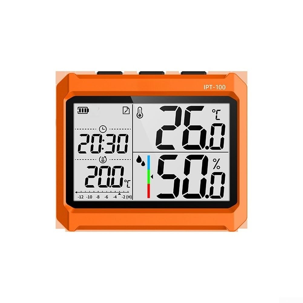 IPT 100 - Misuratore di temperatura e umidità senza fili, industriale, precisione ±0,5 °C, registratore dati con app per magazzino da -10 a 50 gradi (strumento e sonda)