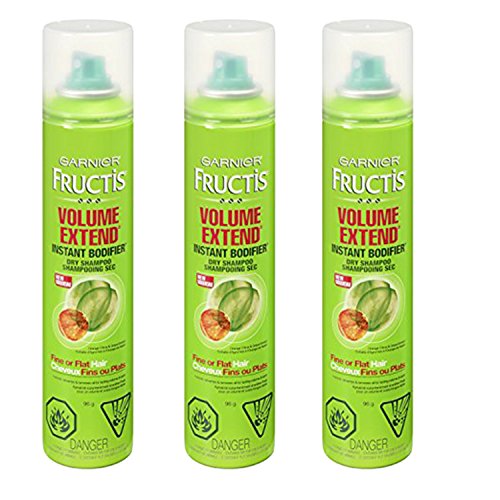 Garnier Fructis Volume Extend Instant Bodifier Dry Shampoo for Fine or Flat Hair, 3.4 Ounce (Pack of 3)