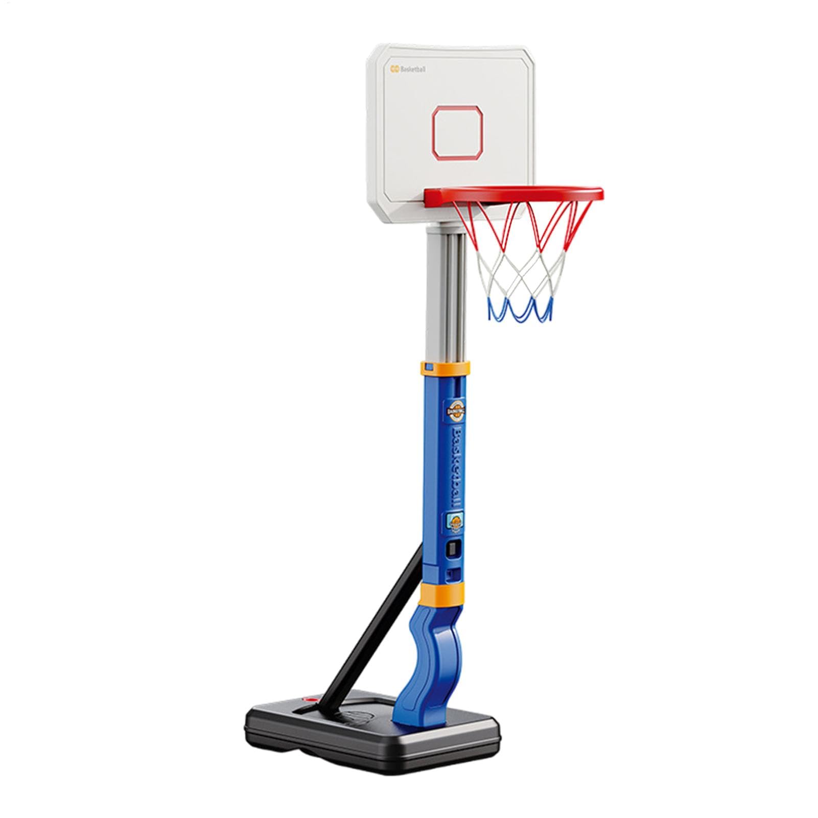 Canasta de baloncesto para exteriores – Canasta de baloncesto ajustable | Canasta de baloncesto y puerta ajustable – Canasta de baloncesto portátil, puerta de baloncesto al aire libre para niños
