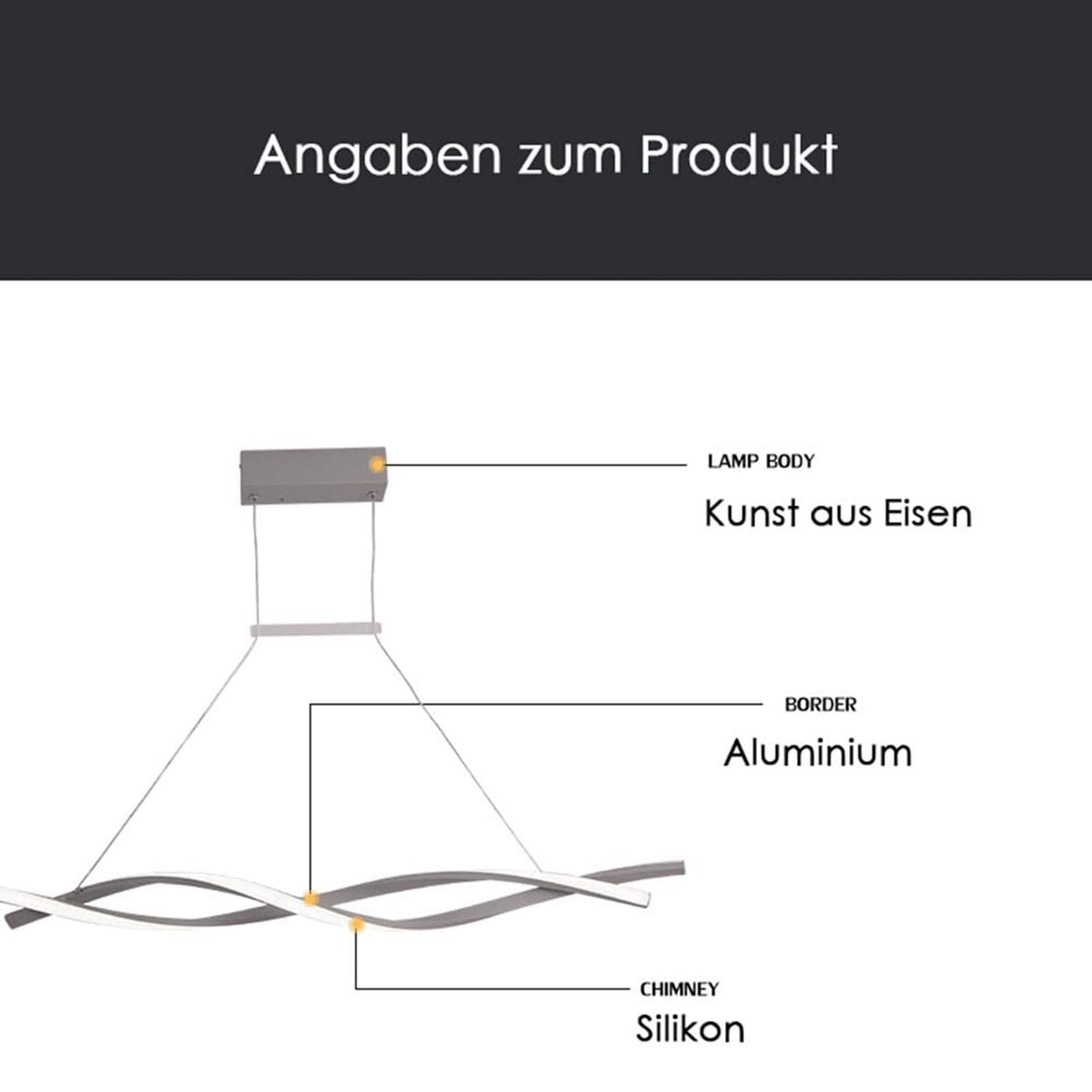 Soggiorno Dimmerabile Telecomando Luce Pendente, 120cm | lampadario per tavolo lungo a soffitto, led sospensione dimmerabile, Moderno Creativo Spirale Design Lampadario