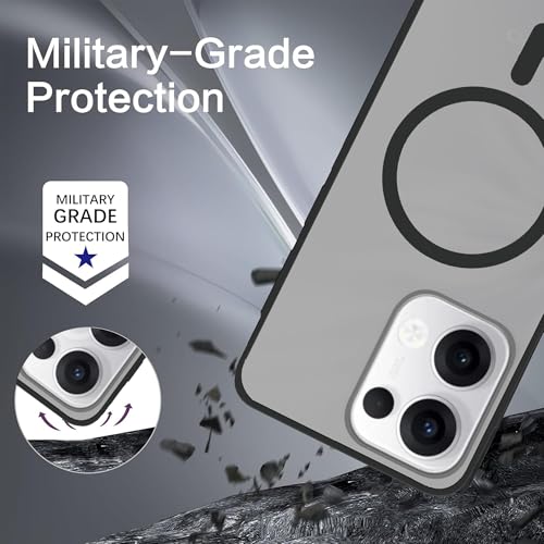 Image of amazon basics Luxury Paper Thin Case Cover for Oppo Reno 13 | Matte Finish | Compatible with magsafe | (Black, Oppo Reno 13)
