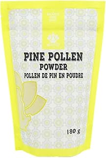 Dinavedic Pure Raw Pine Pollen Powder - 180g | Premium Powder Extract for Smoothies & Booster Drinks