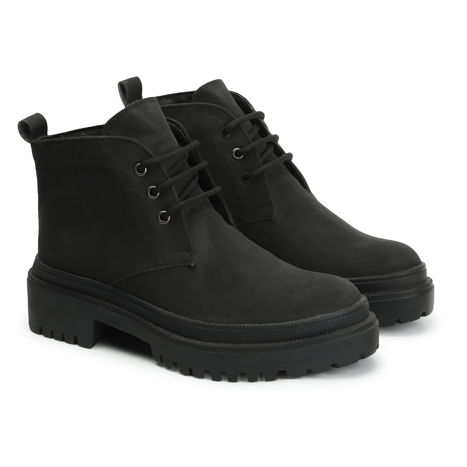 Elle Women's Black Ankle Boot-5 Kids UK (EL-AVI-W-BT24) 1