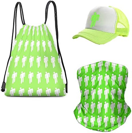 RESKY Billy E Merch, [3 Pcs] 1 Drawstring Bag Backpack + 1 Cap + 1 Balaclava
