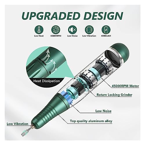 Nail-Grinding-Machine-45000RPM-Electric-Nail-Drill-Machine-Rechargeable-Manicure-Machine-with-LCD-Display-Portable-Cordless-Drill-Set-Nail-Art-Tools-for-DIY-Home-or-Salon-Mani-Pedis