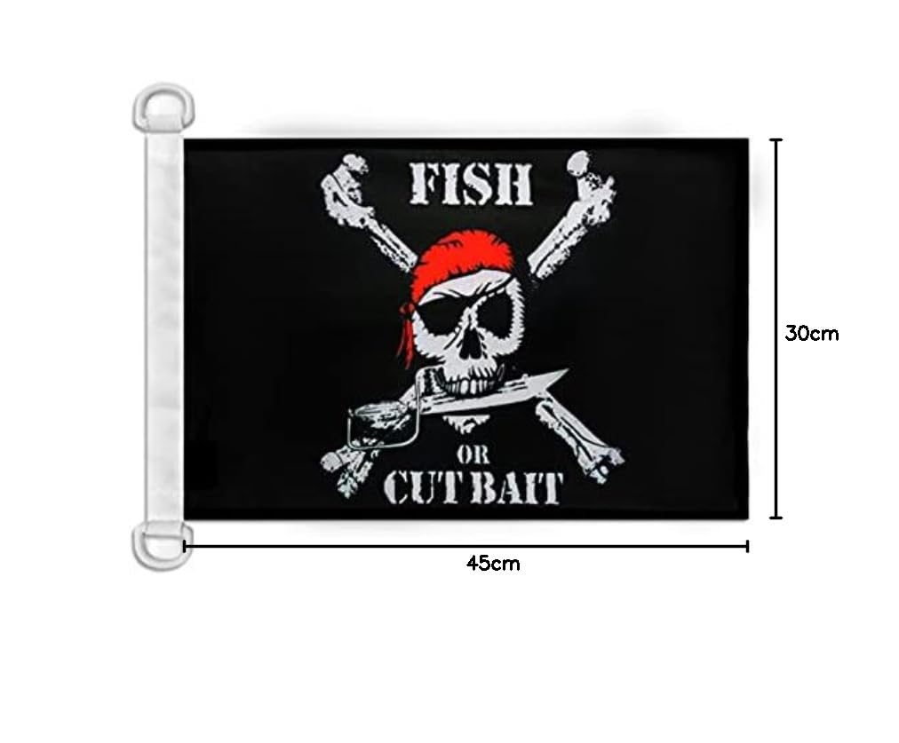 Drapeau De Table Pirate Emanuel Wynne 21x14cm - Corsaire Tête