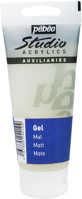 Pebeo Studio Acrylics Mediums, Studio Matt Gel 100-Milliliter