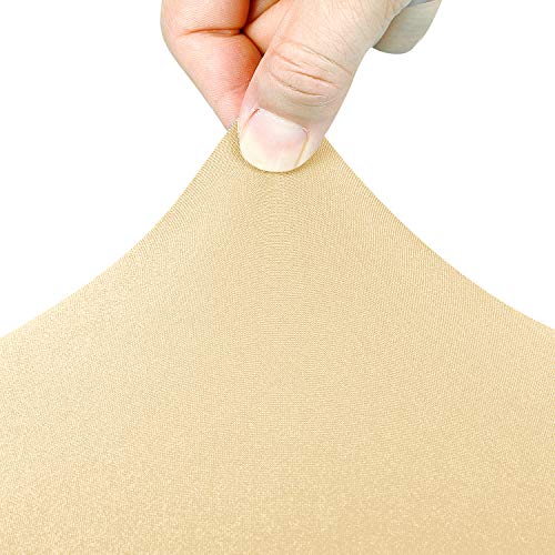 Image of Peomeise 4FT Spandex Table Cover Rectangular Stretch Spandex Tablecloth (Champagne,4FT)