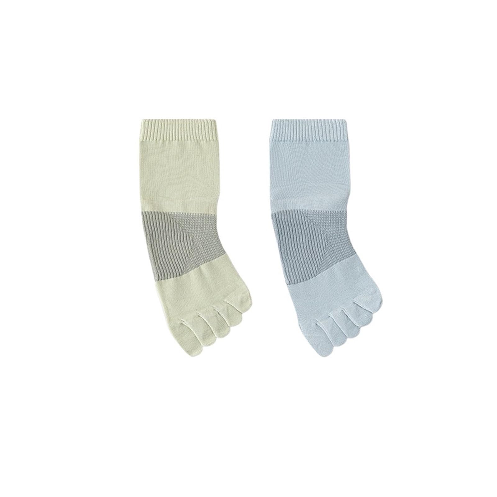ITRHJTGP Finger Socks 2pair Women Five Finger Socks Yoga Pilates Sock Breathable for Fitness(Green+blue)
