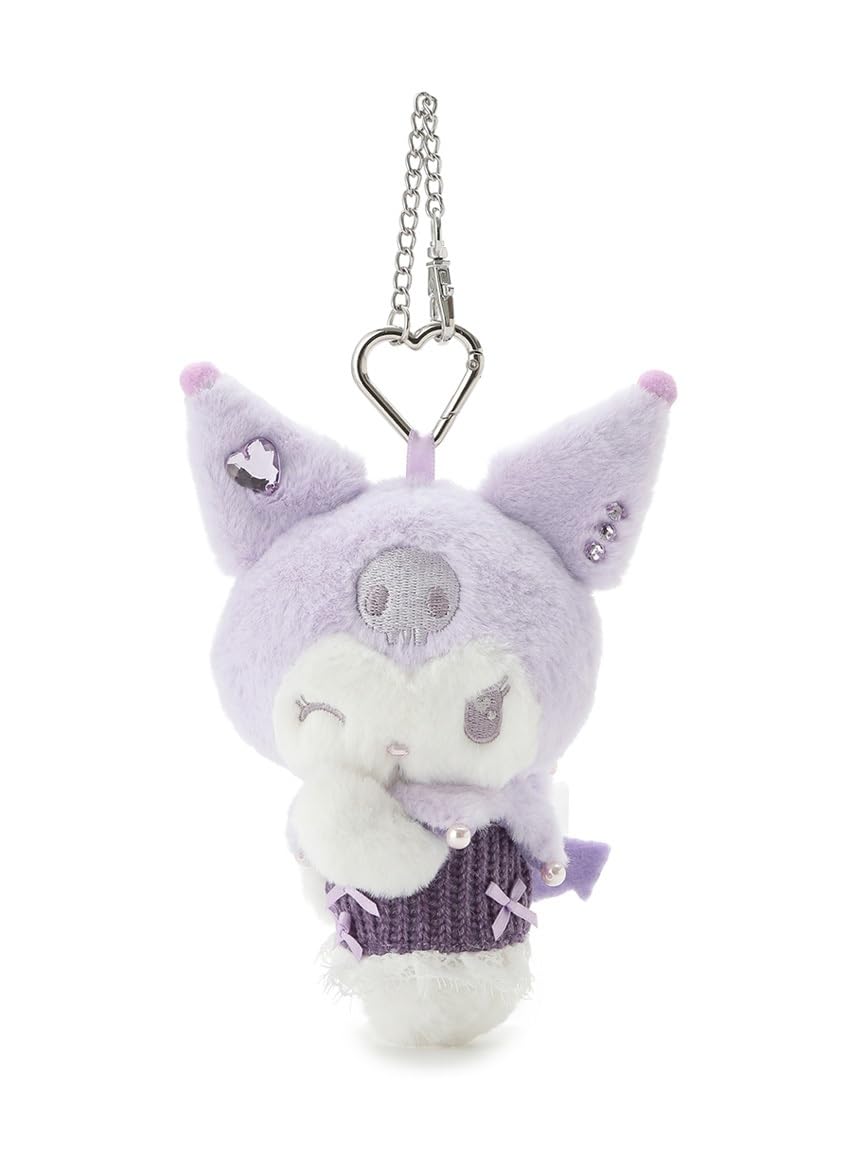 Snidel SWGG264609 Kuromi Bijou Plush Charm, Women's - purple (LAV)