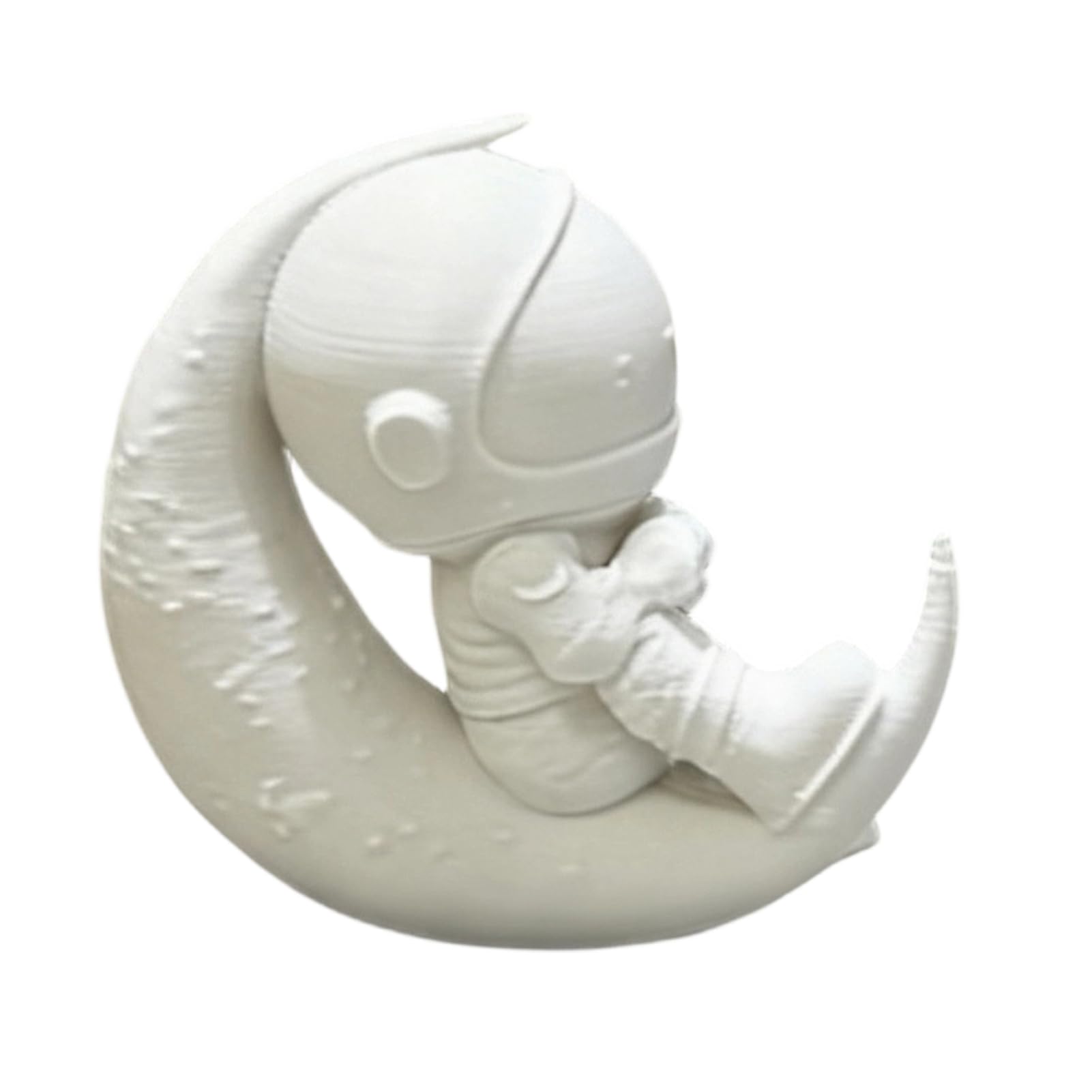 Tuxoiou Astronaut Statue Decor, Sculptures Home Décor, Spaceman Statues Model, Aesthetic Decorative Sculpture, Bedroom Tabletop Decoration for Home Office Desk Shelf White