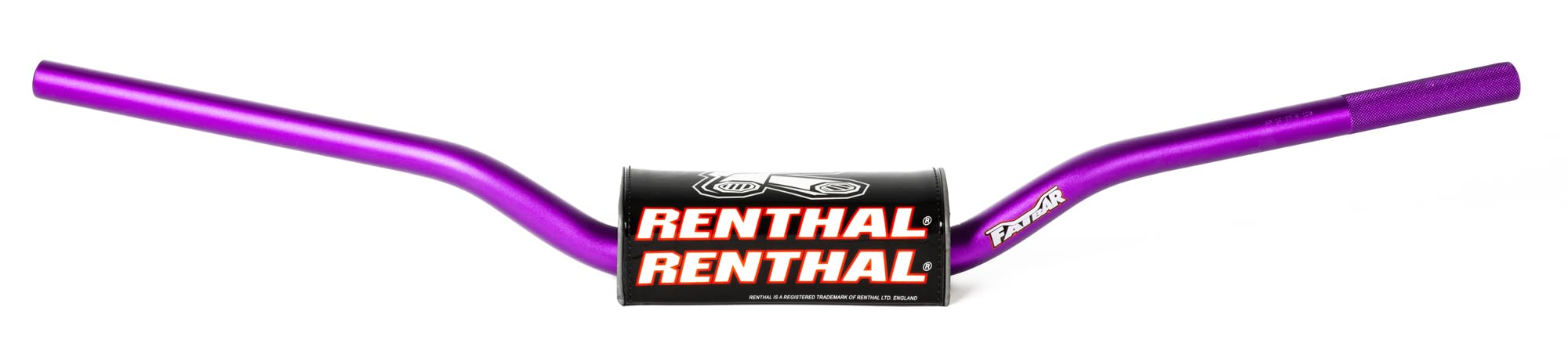 Renthal 839-01-PE Fatbar Hon CRF 2018+/Kaw KX 2021+ Purple 1 1/8-Inch MX/Enduro Handlebar