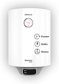 Havells Monza Pro 25L Storage Water Heater(Geyser)|Faster Heating|Safer to use|Saves electricity|Engineered for Hard Water|Endurashield Coated Anti Rust Tank|Mcoloy Heating Element|High Rise suitable