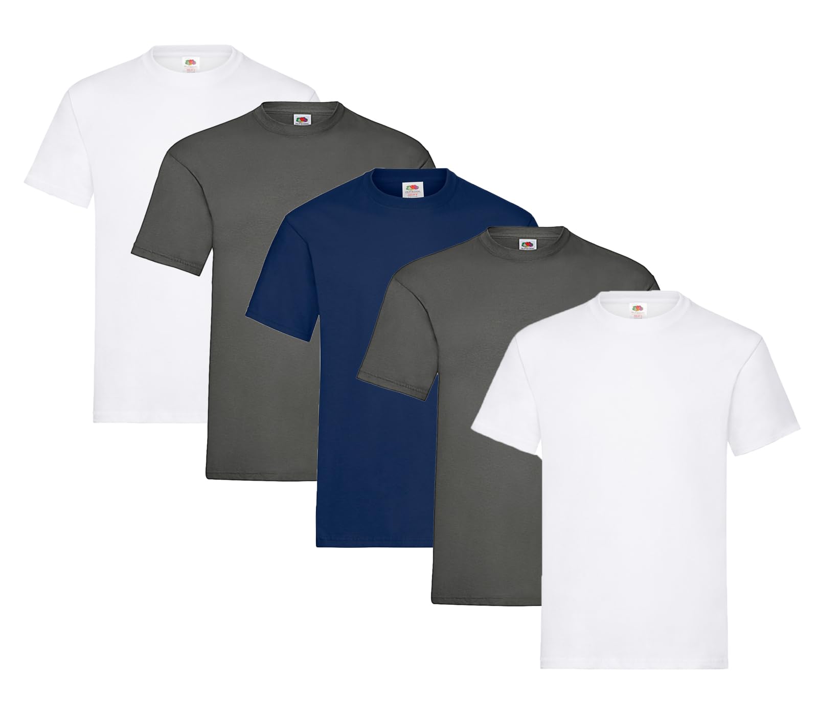 Fruit of the Loom Herren Regular Fit T-Shirt Heavy Cotton Tee Shirt 5 Pack - 2