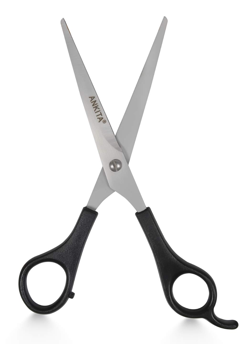 Ankita Scissors For Cutting Hair, Trimming bread and moustache|17 cm Ultra Sharp Professional Straight Barber Scissors, Stainless Steel, Long lasting life|Hair Cutting scissor For Men & Women (SS1)-image-5