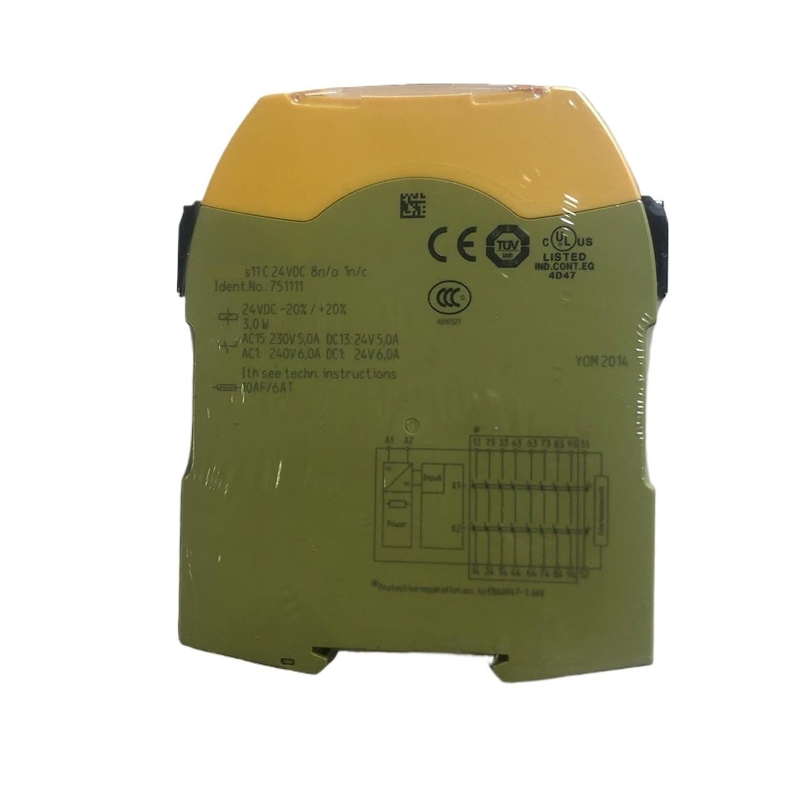 CJKXPZMH S11 C 751111 24VDC 8n/o 1n/c Relay Control Module
