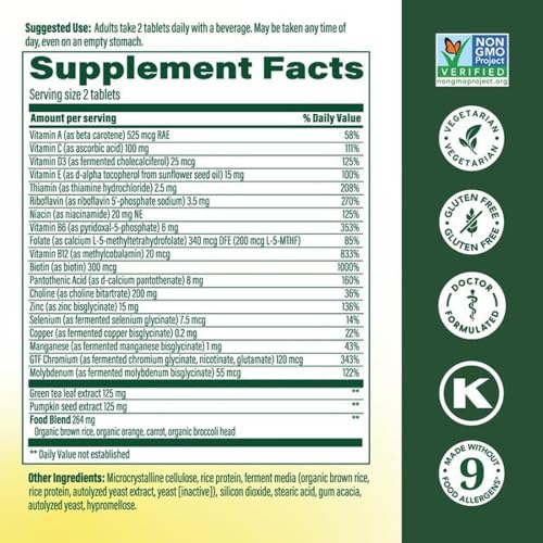 MegaFood Advanced Multivitamin for Men 55+ Doctor Formulated, 60 Tablets - image 3