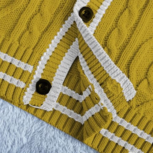 1 2 Zip Sweater Neck Cable Knitted Cardigan Cute Aesthetic School Unifor𝐦 Sweater Toddler Kids Loose Comfy Fashion3