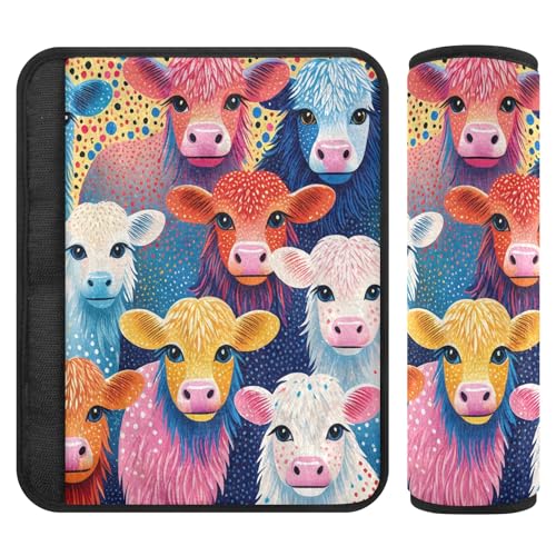 Nexawaveo Kuh Gurtpolster für Babyschale Kinderwagen