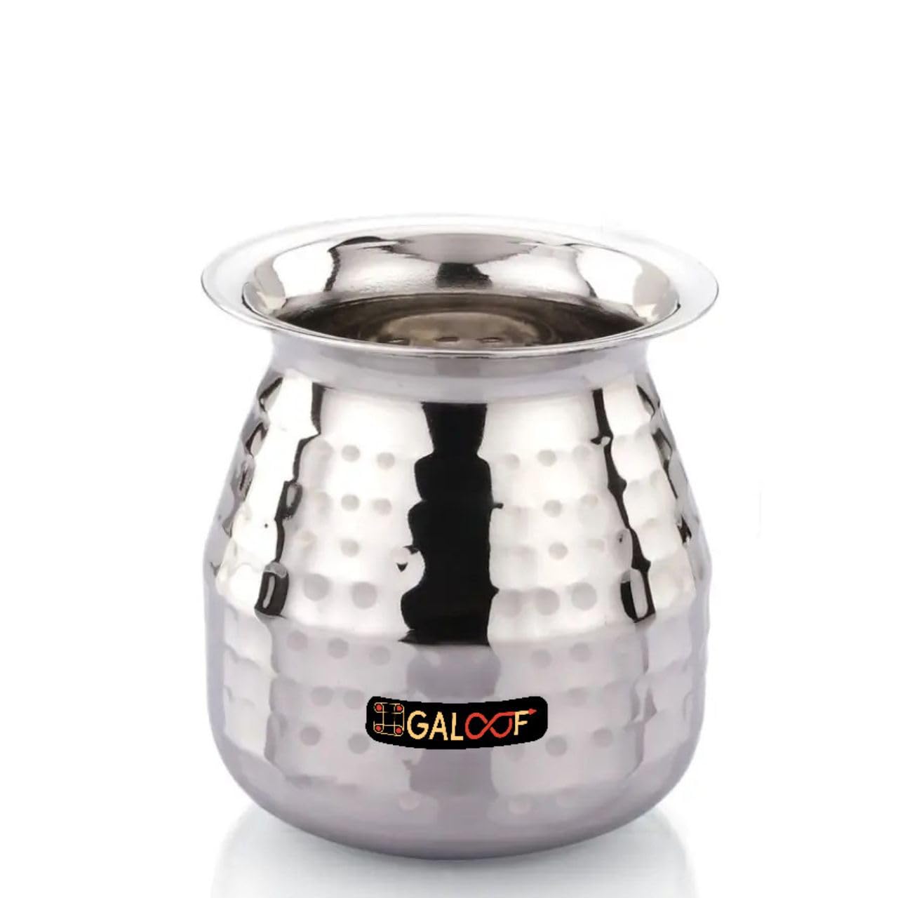 Hammered Parsi Lotas - Stainless Steel Water & Lassi Set -1