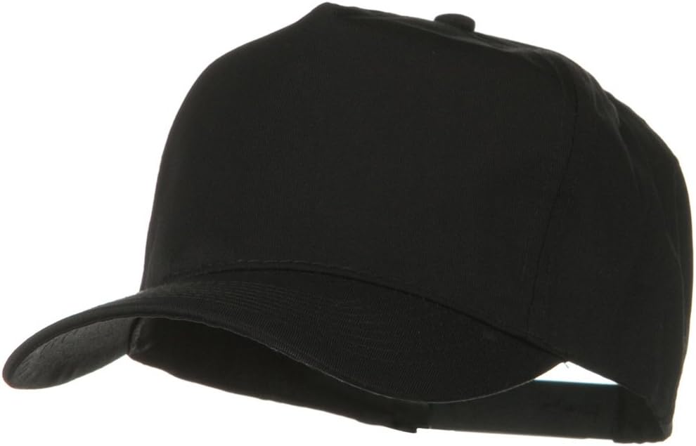 Solid Cotton Twill Pro style Golf Cap - Black