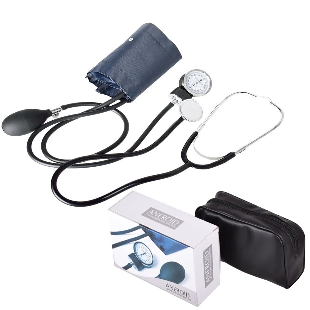 ZEMIN-kts Professional Stethoscope Doctors Nurse Stethoscope with Meter Mercury Sphygmomanometer Blo