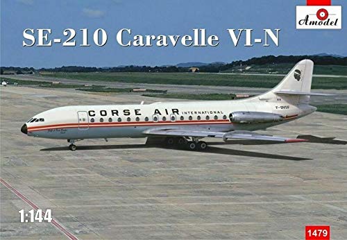 SE-210 Caravelle VI-N Course Air Amodel 1479 maquette plastique sans défaut d'ajustement