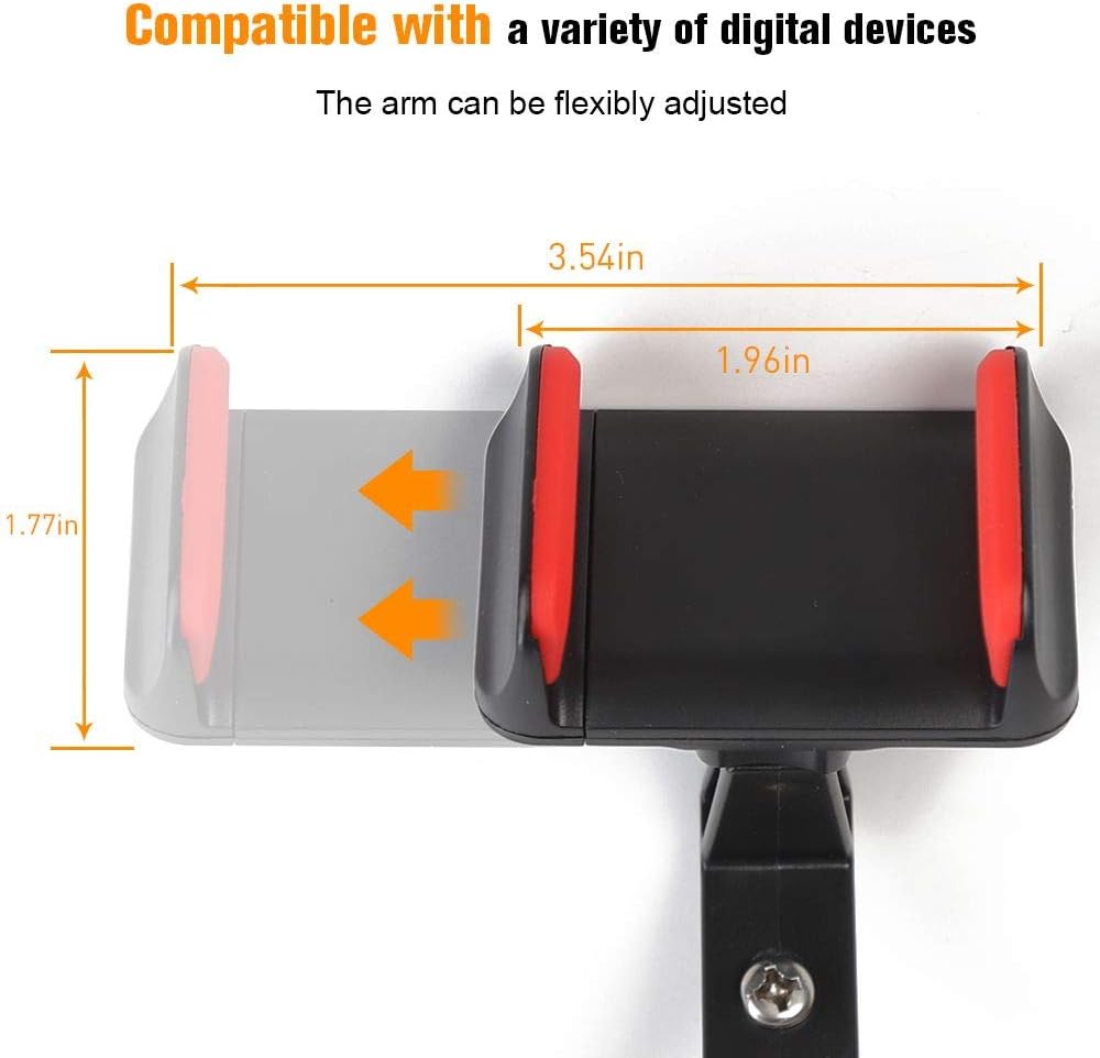 JeCar Dash Cell Phone Holder with Storage Tray for Jeep Grand Cherokee, Phone Bracket Organizer for 2011+ Grand Cherokee WK2
