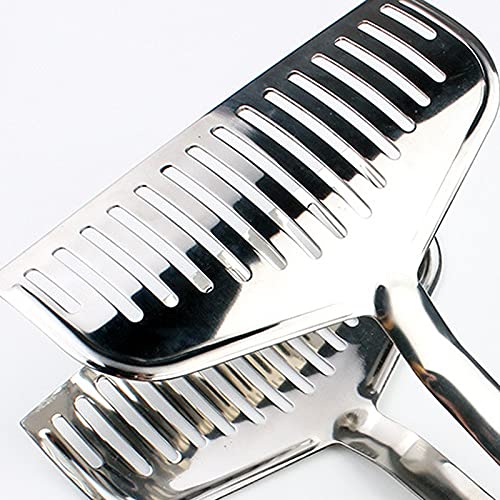 Pinzas de Cocina, 1 Pieza, Pinza para Pan y Carne, Pinzas para Barbacoa de Acero Inoxidable, Pala para Carne frita, Pala para Pescado Frito, Pinza para Barbacoa
